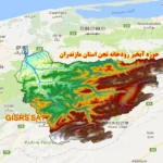 دانلود نقشه های GIS حوزه آبخیز رودخانه تجن استان مازندران