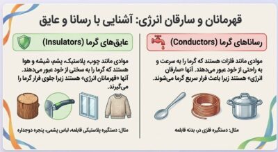 دانلود درسنامه گرما و بهینه سازی مصرف انرژی – فصل 10 علوم هفتم
