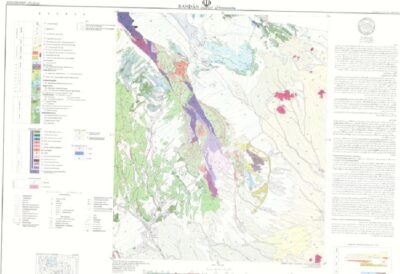 نقشه زمین شناسی بندان (1:100000) سيستان و بلوچستان